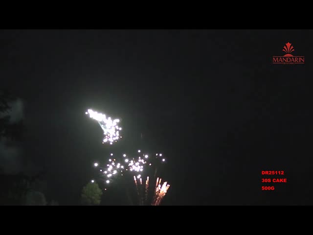 30 fuegos artificiales en abanico 500G 25*30*200m m de las tortas de los tiros para la celebración El video