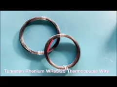 Провод термопары рения вольфрама диаметра 0.5mm замариновал поверхностное video