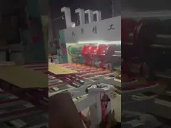 Принтер Slotter Flexo роторное умирает резец последовательно с машиной Gluer папки video