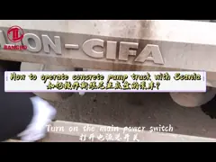 52 Meter ZLJ5430THBK Concrete Boom Truck , Cement Transportation Truck video