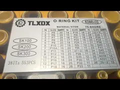 Высокие уплотнения колцеобразного уплотнения давления, колцеобразные уплотнения резины нитрила коробки набора колцеобразного уплотнения Хюндай video