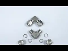 Штуцеры трубы УЭ нержавеющие отжимают гидравлическую структуру локтя трубки квадрата 90 градусов video