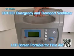 Портативная машина 60L/Min вентилятора перехода ICU скорой помощи на продаже video