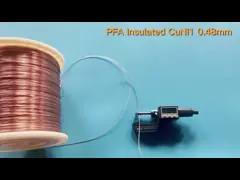 CuNi1 Diameter 0.48mm PFA Insulated Resistance Wire For Heating