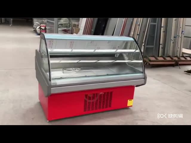 Glass Front Meat Showcase Refrigerator IEC 150L For Butcher Shop