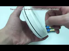 Портативный сигнал тревоги окиси углерода детектора Co комбайна сигнала тревоги индикатора дыма WiFi с низкой мощностью напоминает video