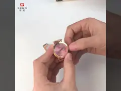 Двойной дисплей указателя длины наручных часов 209MM кварца спорт календаря video