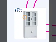 Вертикальная польза шкафа офисной мебели металла под сталью стола небольшой передвижной video