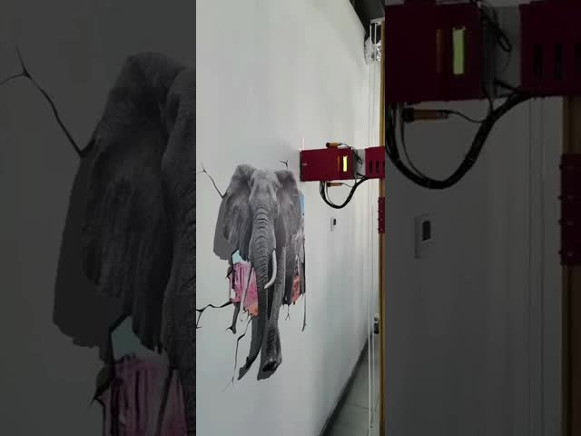 Zkmc無声2880dpi 3dの効果の縦の壁プリンター