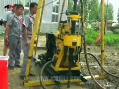 200 м портативная буровая установка для скважин с водой гидравлическая вертикальная шпага для коры video