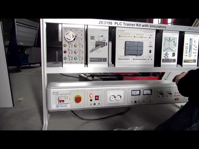 ZE3198 PLC Trainer Kit with simulators vocational training equipment didactic equipment