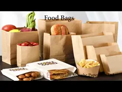 Custom Printed Self Seal Greaseproof Food Paper Bags