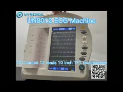 Best Hospital-grade 10 Inch 12 Lead ECG Machine Cost Lower UN8012 with Thermal Recorder