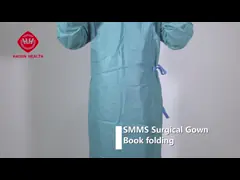 Green SMMMS Surgical Gown Warp Hand Towel Color-card Kntted