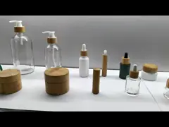 10ml Bamboo Cosmetic Packaging Roll On Glass Bottle With Roller Ball