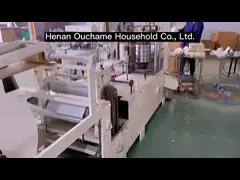 17gsm светло-зеленая бумажная салфетка, салфетки бумаги завтрака OEM 2ply video