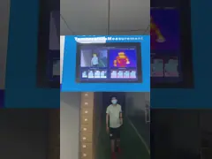 Ультракрасное тело проверяя прогулку через отдельную линию блока развертки температуры дисплея Лкд video