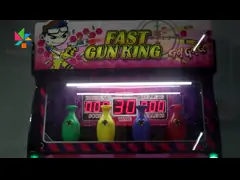 Машина аркады ребенк стрельбы воды, замороженная стойка диеза вверх по машине аркады акриловой video