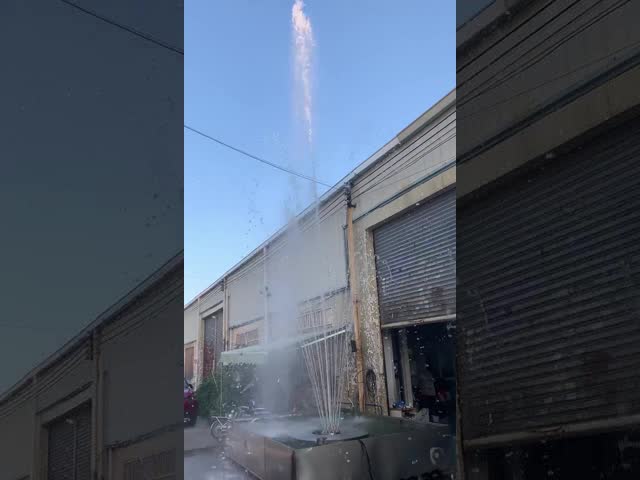 6m High Spray 1000mm SS304 Floating Musical Fountain Project
