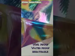 Сплетенная ткань 75D*320D 140gsm 150CM выключателя ветра отпуска Taslon 100% полиэстер бумажная покрытая делает Breathable водостойким video