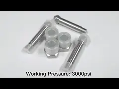 Hexagon DIN477 BS341 CGA Gas Cylinder Adapter 316 Male Thread video