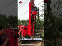 Пневматические 200 метров буровой установки Crawler для сверлить водяной скважины video