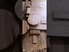 Round 1 Oz 2 Oz 4 Oz  Bamboo Cosmetic Packaging press dropper bottles