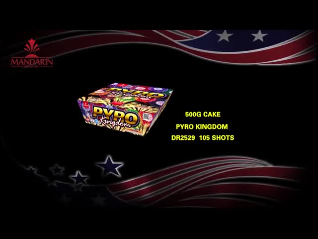 Customized Big Consumer Cake Fireworks 105 Shots 500 Gram OEM Package