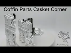 Подгонянный ларец девственницы пластиковый загоняет бледный золотой американский стиль в угол с собором video