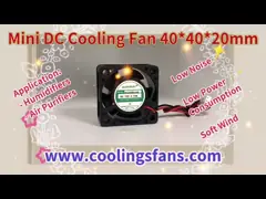 Мини пластиковый вентилятор DC 24V 40mm большой том воздуха для вентиляции video