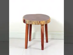 Табуретка винтажного европейского грецкого ореха стиля высококачественного серповидного деревянная с лаком video