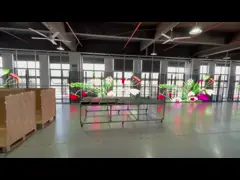 Прозрачный светодиодный дисплей для окон Shopping Windows Ads Player video