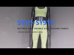 240gsm Yoga Sports Bra Legging Set TUV V Neck Jumpsuit Breathable