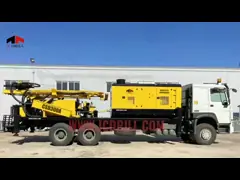CSD300 установленная тележкой машина буровой установки водяной скважины отверстия скважины сверла буровой установки DTH video