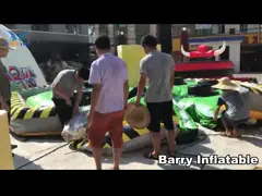 Barrendero inflable inflable interactivo los 8*8m del deporte al aire libre del juego de la fusión
