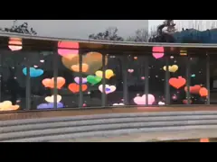 Бортовой освещая прозрачный экран СИД P3.91-7.8 с высокой яркостью видит через приведенный для стеклянного входа video