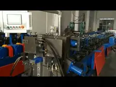 3 дюйма 4 дюйма PPGI Алюминиевый круглый водосточный трубный крен Профилегибочная машина для производства водосточных желобов video