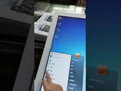 AC110V Floor Stand Digital Signage PCAP Touch Screen Thermal Printer