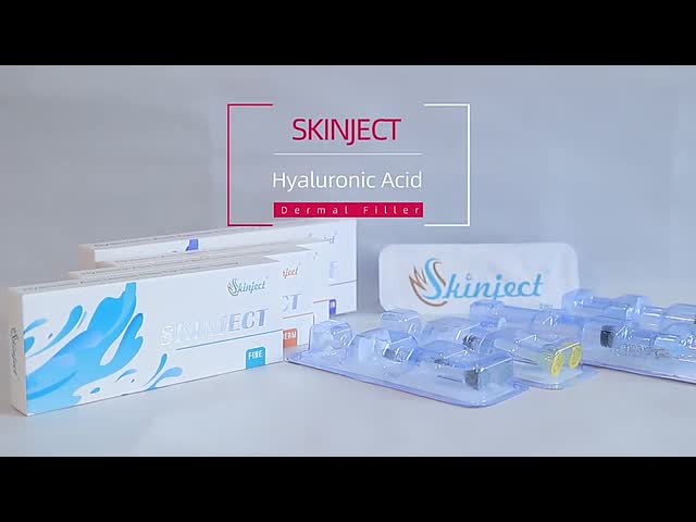 Skinject 2mlの十字は注射可能なHyaluronic酸の唇の注入口をつないだ