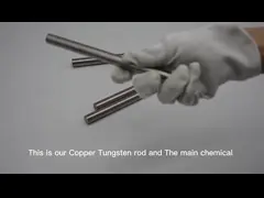 Cu25W75 Адвокатура штанги меди вольфрама Dia 1-80mm на продаже video