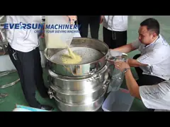 Съемная вибрируя сетка фильтра с колесом 1 - питаясь емкость 2t/H video