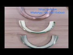 ручки гроба оборудования ручки ларца металла полумесяца 252g высокие отполированные video