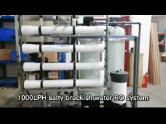 Завод TDS 5000PPM очищения обработки грунтовой воды Brackish системы RO воды 1000LPH соленый для полива ежедневно video
