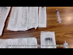 2 Luer части шприца 10 Ml 20Ml выскальзывания устранимого стерильного без иглы video