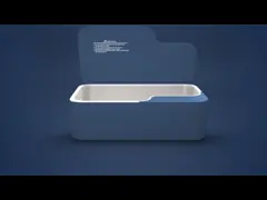 SUS304 18W 48kHz нагрело деятельность ультразвукового уборщика портативную легкую video