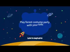 Дети 3D лесные животные войлочные маски партия ремесла комплект 8 штук на Рождество день рождения video