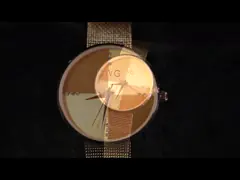 Дозоры логотипа новых женщин диаманта диапазона запястья дамы Сплава женщин платьев изготовленные на заказ video