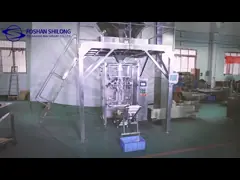 Вертикаль машины упаковки картофеля фри картошки сумки фильма замороженная французская автоматическая video