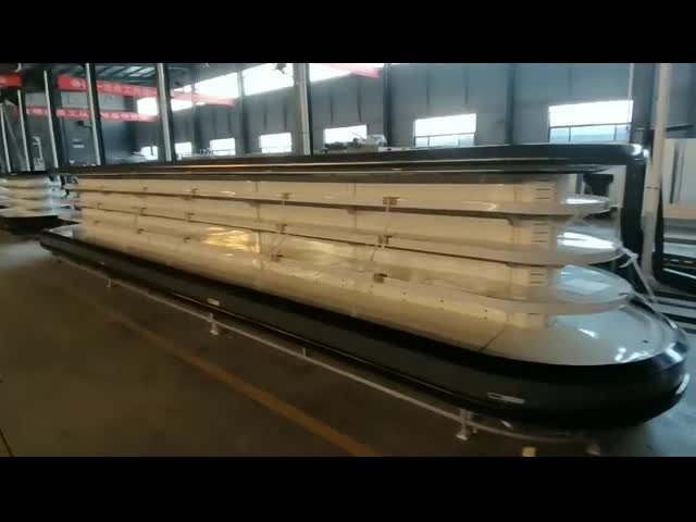 Refrigerador aberto Multideck da exposição da ilha oval semi vertical