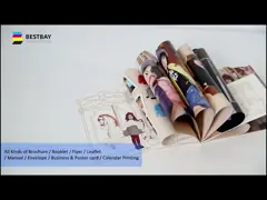 A5 A3 Catalogue Brochure Printing Services Short Run CMYK Offset C2S Artpaper